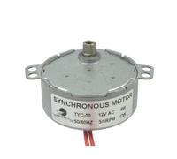 CHANCS TYC-50 Motore sincrono 12V AC 5-6RPM albero di scarico 5,5 mm CW 4W Motoriduttore del motore del ventilatore