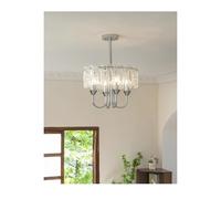 Chandelier American Medieval Living Room Dining Room Study Cloakroom Chrome