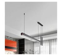 Chandelier Ceiling Black Linear Pendant Light Fixtures Led Adjustable Dining Room Light Kitchen Island Hanging Lights Modern