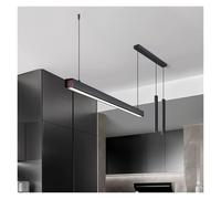 Chandelier Ceiling Black Linear Pendant Light Fixtures Led Adjustable Dining Room Light Kitchen Island Hanging Lights Modern