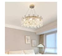 Chandelier, French Bedroom Crystal Chandelier Master Bedroom Cream Room Study Room Warm Romantic Lights,Color-D60Cm Lamp/Color/D60Cm