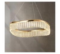 Chandelier Irregular LED Crystal Chandeliers Golden Luxury Lighting Round Lamp