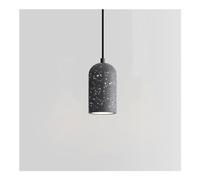 Chandelier Light, Cylinder-Shaped -Ni Concrete Pendant Light - Industrial Cement Chandelier Compatible with Dining Room Bar Living Room,Gray. Hanging Lights - Kitchen Pendant Lighting Fixtur