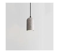 Chandelier Light, Cylinder-Shaped -Ni Concrete Pendant Light - Industrial Cement Chandelier Compatible with Dining Room Bar Living Room,Gray. Hanging Lights - Kitchen Pendant Lighting Fixtur