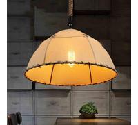 Chandelier Light Hanging Ceiling Light Droplight Retro Industrial Wind Loft Hemp Rope 1M Single Head Thick E27 Base for Clothing Store Restaurant Lighting/One Color/45Cm(45Cm)