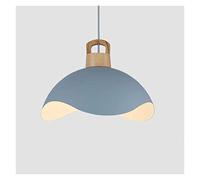 Chandelier Light, LED Chandelier Lamp, Rustic Pendant Light Macarons Wood Art Single Head Metal DropLights Petal-Shaped Dining SuspensLamp Home Bar Color Chandelier with Adjustable Cord,Mo