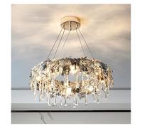 Chandelier Light, LED Chandeliers, Luxury Chandelier Lighting LED Room Lights Compatible with Living Room Bedroom Dining Room Hanglamp Crystal Chandeliers (50cm)