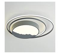Chandelier Light, LED Chandeliers, Round LED Ceiling Lights Compatible with Living Room Bedroom Study Room - DecoratHome Dimmable Ceiling Lamp Light Fixtures(Graydia50cm)