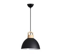 Chandelier Light, Personalized Metal Wood Chandelier Color Chandeliers Indoor Adjustable E27 Single Head Pendant Light Industrial Wrought Iron Pendant Lamp Black Lighting Fixture Kitchen Isla