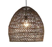 Chandelier Light, Rattan Lamps Chandelier Bird Nest Lampshade Nordic Rattan Pendant Light Creative Farmhouse Hanging Lamp Personality Restaurant Domed Shape Woven Light Hanging Light(Brown,40c