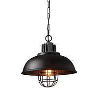 Chandelier Light, Retro Industrial Chandelier Interior Home DecoratCeiling Pendent Lamp Bar Bar Living Room Restaurant Wrought Iron Hanging LightE27-1 Lamp(Dark)