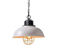Chandelier Light, Retro Industrial Chandelier Interior Home DecoratCeiling Pendent Lamp Bar Bar Living Room Restaurant Wrought Iron Hanging LightE27-1 Lamp(White)