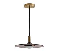 Chandelier Light, Retro Nostalgia Small Chandelier Creativity Black Dining Room Bedroom Bedside Single Head Hang Lamps LED Restaurant Kitchen Island Coffee Shop Bar Illuminat(Size : 30CM)(