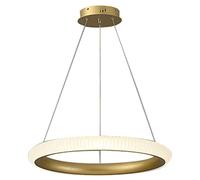 Chandelier Light, Ring Pendant Light - - Dining Room Living Room Decorative Chandelier Gold Wrought Iron Hanging Lamp Household Easy-to-Clean Lighting(45CM)
