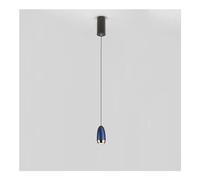 Chandelier Light, Single Chandelier - Bedroom Bedside Bullet Shape Pendant Lamp - LED5w Light Hanging Lamp Fixtures with Polish Lamp Shade - Metal Electroplate Drop Ceiling Light - Ideal Compatible w