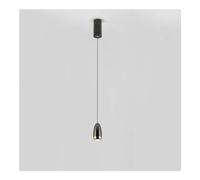 Chandelier Light, Single Chandelier - Bedroom Bedside Bullet Shape Pendant Lamp - LED5w Light Hanging Lamp Fixtures with Polish Lamp Shade - Metal Electroplate Drop Ceiling Light - Ideal Compatible w