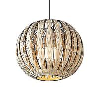 Chandelier Light, Southeast Asia Chandelier Shade in A Natural Wicker Finish E27 V-intage Hanging Lights Hotel Restaurant Ceiling Light Wicker Lampshade Lantern Rattan B&B Weaving Bamboo Art Bamboo C