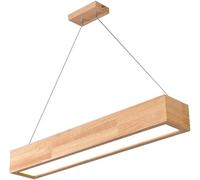 Chandelier Long Strip Wooden Minimalist Linear Pendant Light LED Hanging Ceiling Lighting Fixture for Kitchen Island Dining Living Room Office Bar Study Lnterior (Color : War