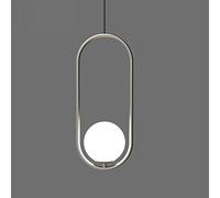 Chandelier Oval Ring Ceiling Grass Hanging Lamp Single Head Light Fixtures Suitable for Bedside, Bedroom, Dining Room Pendant Lighting