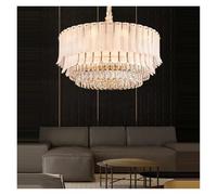 Chandelier Postmodern Luxury Round Golden Crystal Chandelier 2025 New Trend Home Decor Hanging Light Fixture For Living Room