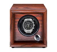 Chandelier Technology Automatic Watch Winder for 1 2 4 6 Watches with Quiet Motor Soft Flexible Watch Pillows Storage Case Men's and Women's Automatic Watches Display Box (Grey 4+0) Chandelier