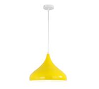 Chandeliers Multi Colour Light Black Elegant Pendant Nordic Style Indoor Suspension Lamp Suitable for Dining Living Room,Bedroom,Hallway,Kitchen,Bar(Yellow,24cm)