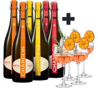 CHANDON Argentina Spritz Tasting Set - Con 4 Bicchieri Gratis - 6 x 0,75 L