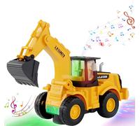 ChaneeHann Escavatore Giocattolo, Camminata Automatica, Escavatore Camion con Musica e Luci, Camion Giocattolo per Bambini, Auto Giocattolo, Regalo per Bambini 3-7 Anni