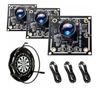 ChaneeHann Modulo Telecamera OV9732 Grandangolo 100°, 1280x720p 30fps, USB, Cavo 3m, Compatibile con Sistema Autodarts - per Industria & Fai da Te