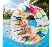 ChaneeHann Ruota Idraulica Gigante 120cm Rullo D'Acqua Gonfiabile Colorato, Giocattolo Acquatico per Famiglie Adulti e Bambini Ideale per Piscina Spiaggia Giardino Giochi Estivi Riutilizzabili