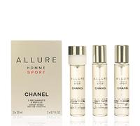CHANEL ALLURE HOMME SPORT COLOGNE Eau De Cologne travel refills 3 x 20 ml for Men