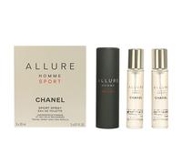 CHANEL ALLURE HOMME SPORT travel spray and two refills 3 x 20 ml