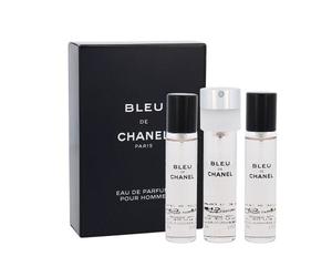 Chanel Bleu de Chanel Eau de Parfum EDP ricarica con nebulizzatore 20 ml + EDP ricarica 2 x 20 ml