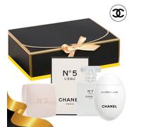 Chanel N°5 L'Eau Eau de Toilette 35ml + Crema mani 50ml + saponetta Cofanetto