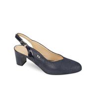 Chanel Valleverde 28240 elegante blu tacco 6,5 cm Made in Italy