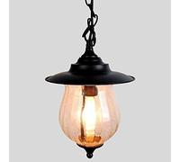 Chaner, Pendant Light Fixture Country Simple Single Head Transparent Glass Iron High Brightness, Good Lighting Effect,pendant For Dining Rooms,hanging Lamp,no Glare 110v~2