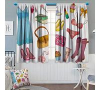 Chaneyhouse Hedgehog Patterned drappo per porta di vetro scandinavo arte modello Forest Elements pino Leafless branches Countryside impermeabile tenda della finestra 139,7 cm l x 99,1 cm l multicolore 72"W x 45"L(183cm x 115cm) Color15