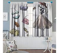 Chaneyhouse Hedgehog Patterned drappo per porta di vetro scandinavo arte modello Forest Elements pino Leafless branches Countryside impermeabile tenda della finestra 139,7 cm l x 99,1 cm l multicolore 72"W x 45"L(183cm x 115cm) Color14