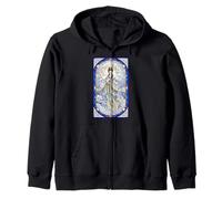 Chang'e - Vetro colorato con dea Cinese della Luna Felpa con Cappuccio