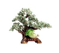 changgengyi Albero di Cristallo, Ornamento Feng Shui dell'albero dei soldi di cristallo - Ricchezza - Decorazione for la casa e l'ufficio(Green)