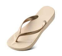 changgengyi Ciabatte da doccia, Infradito da donna - Sandali da spiaggia con design a clip for le vacanze estive(Beige,39 EU)