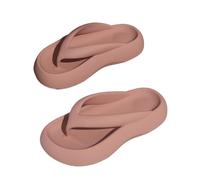 changgengyi Ciabatte da doccia, Infradito in EVA con fondo spesso 4 cm for donna, sandali da spiaggia estivi for interni ed esterni(Pink,37 EU)