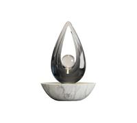 changgengyi Decorazione per la scrivania, Decorazione Trasparente dell'ufficio dell'armadietto del Vino Soggiorno della Scultura di Marmo dell'ornamento Arte lacrima(Black)