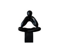 changgengyi Decorazione per la scrivania, Ornamenti di Ritratto minimamente creativi Sculture Arte Astratta Opere d'Arte for armadietti del Vino for la casa(Black)