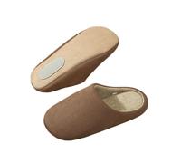 changgengyi Pantofole di cotone, Ciabatte silenziose in cotone for uomo e donna - Morbide comode for la casa(Coffee,36 EU)