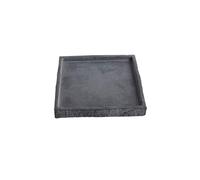 changgengyi Vassoio per Piante, Sottovaso Quadrato in Finta Pietra, vaschetta di drenaggio in Cemento for Interni ed Esterni(S)
