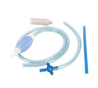 Changiatore Acqua per Acquario, Sifone Manuale con Valvola, Pulitore Ghiaia 2,6m, PVC Trasparente - Forte Aspirazione, Regolatore Flusso, Per Acquari Piccoli e Tartarughiere