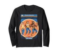 Changing Body Werewolf Sarcastic Vintage Funny Adult Humor Maglia a Manica