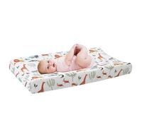 Changing Pad Cover -81cm X 41cm X 13cm Universal Contoured Cradle Sheet, Cotton Soft Breathable Changing Table Cover Waterproof,Elasticated Snug Perimeter Edge Skirt + 90g Ultra Lightweight Form, Pu