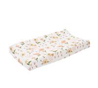 Changing Pad Cover-Soft Stretch Cotton, Breathable Fitted Nursery Sheet, Universal Snug Fit For 32" X 16" Diaper Pads, Reinforced Safety Strap Slits | For Boys Girls